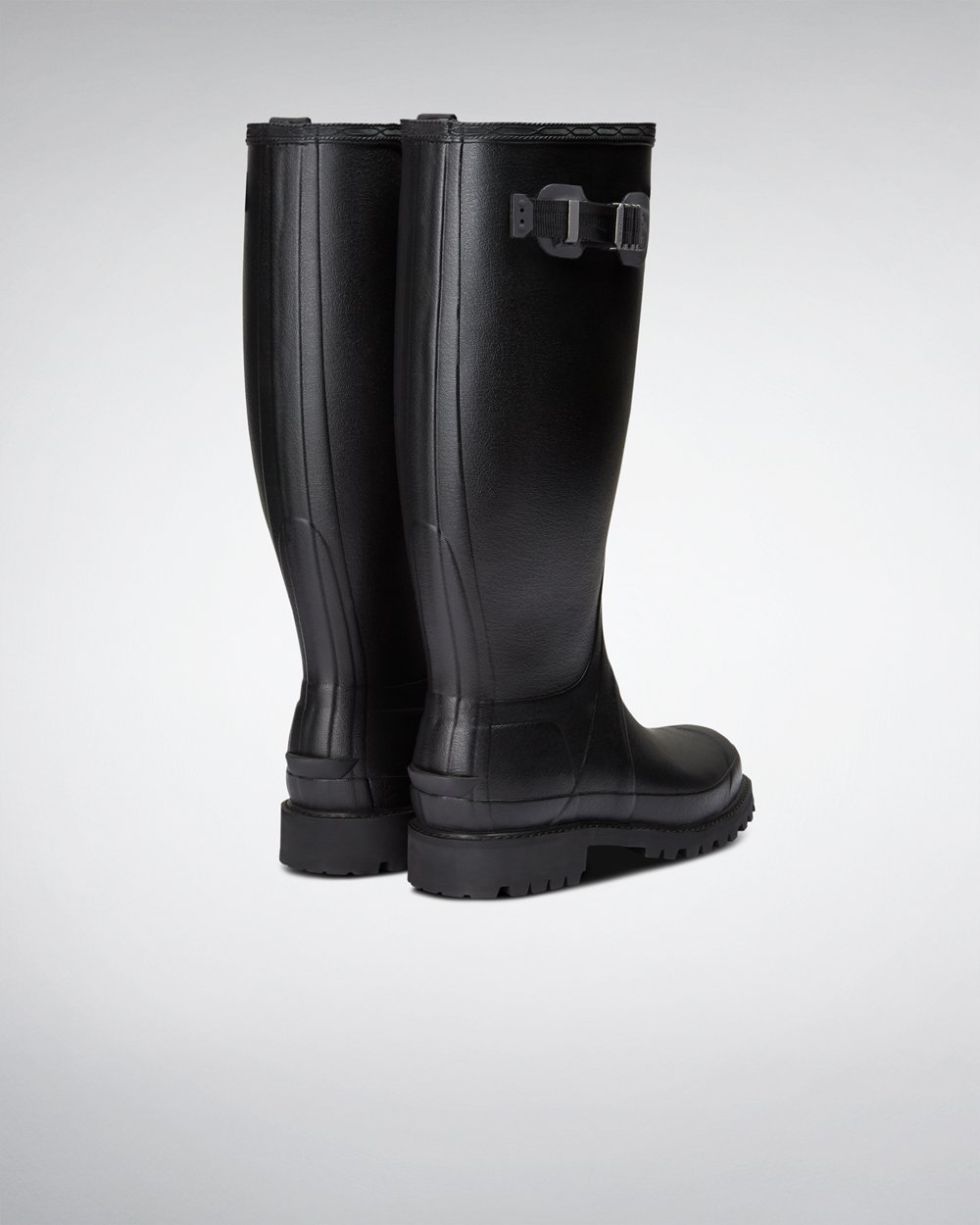 Bottes Larges Hunter Balmoral Homme Noir IQXPSKL-60